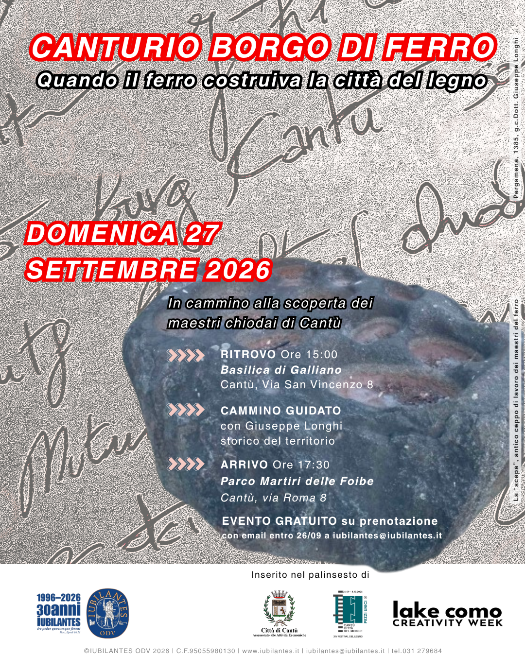 locandina evento CANTURIO BORGO DI FERRO